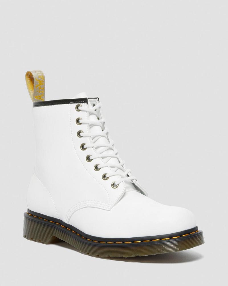 Botas con Cordones Dr Martens Vegan 1460 Kemble Mujer Blancos | MX 556EBC